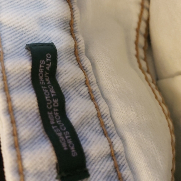 Wild Fable High Rise Crochet Cut-Off Jean Shorts Size 6 28W - Picture 6 of 9